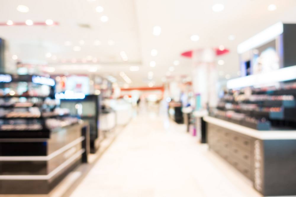 Продажи в магазине косметики