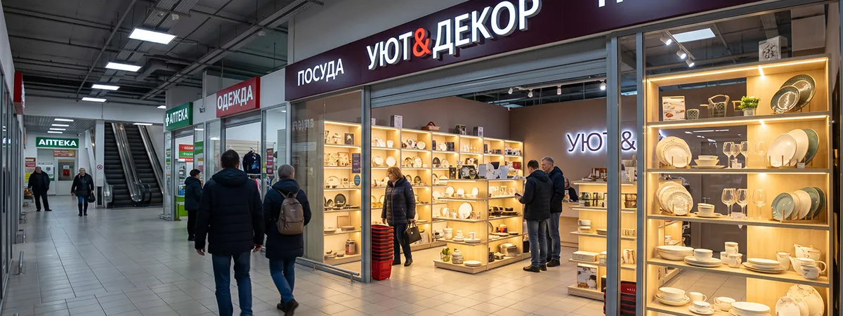 Как улучшить освещение магазина в торговом центре